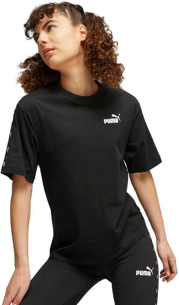 Puma Palaidinė Moterims Ess Tape Tee Juodas 675994 01