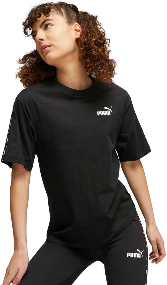 Puma Palaidinė Moterims Ess Tape Tee Juodas 675994 01