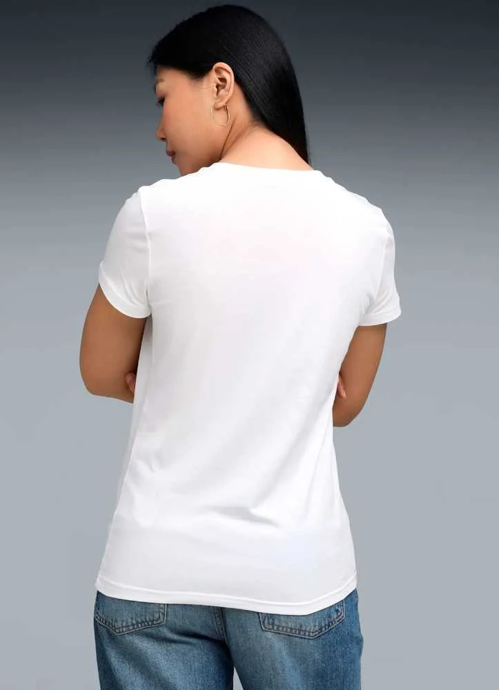 Puma Palaidinė Moterims Ess Tee Baltas 682374 02