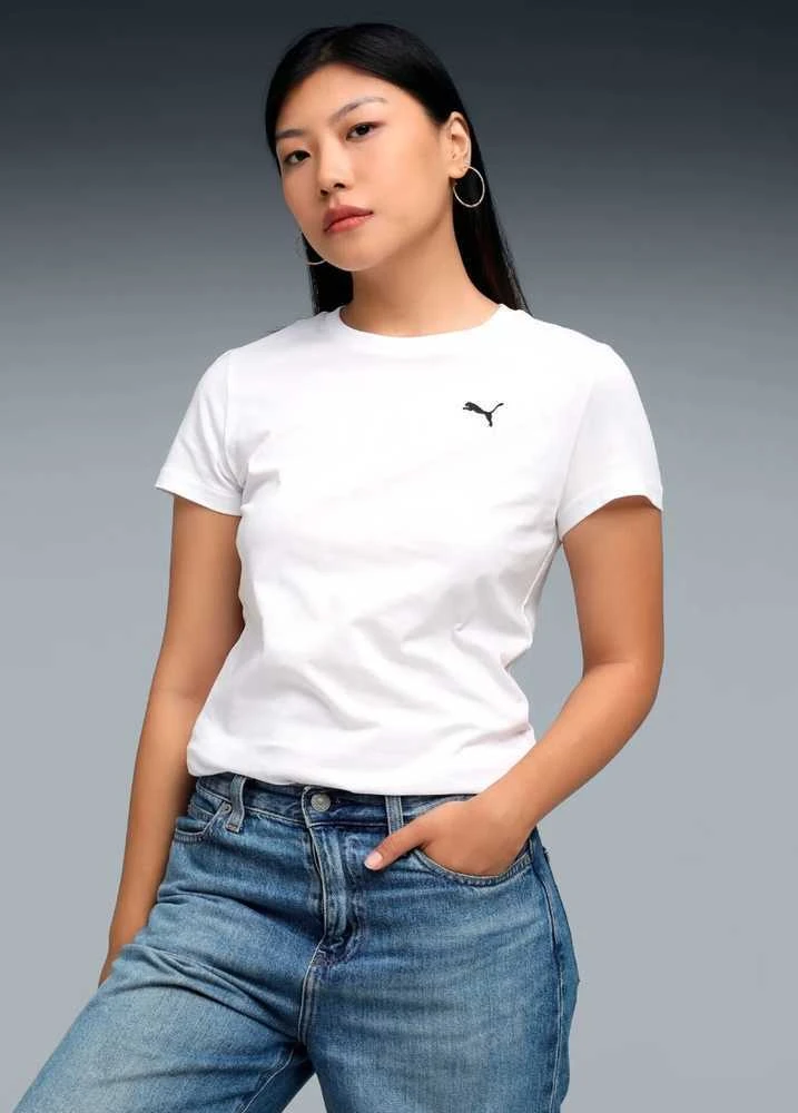 Puma Palaidinė Moterims Ess Tee Baltas 682374 02