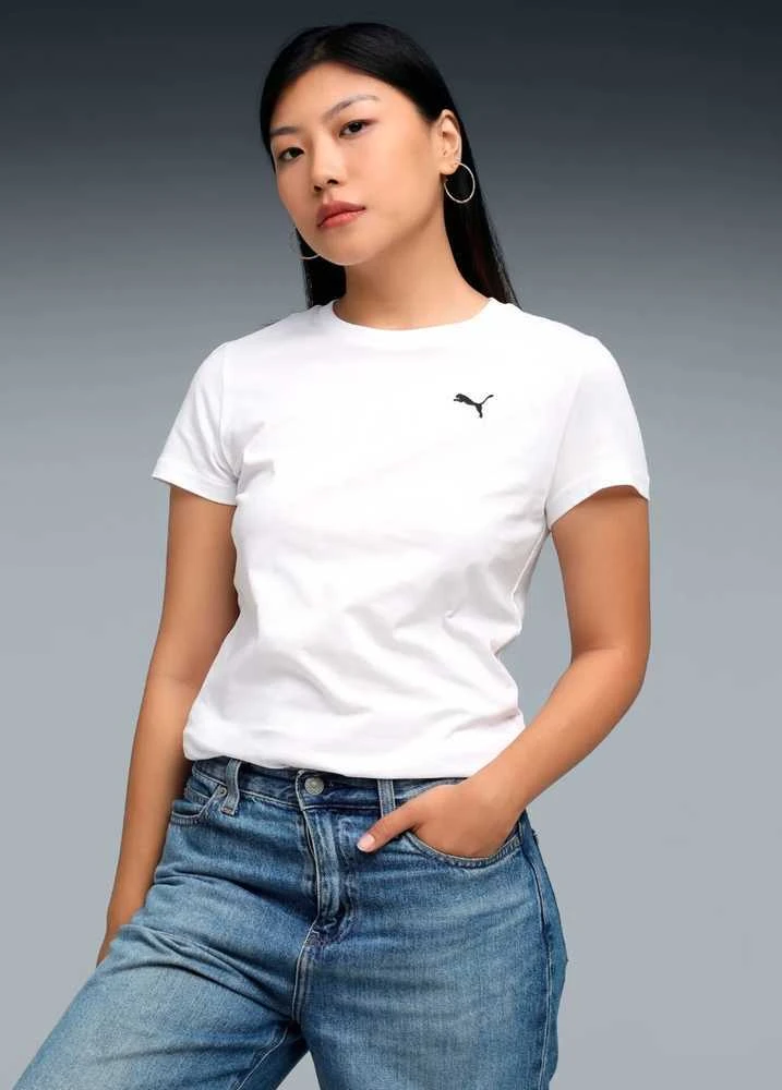 Puma Palaidinė Moterims Ess Tee Baltas 682374 02