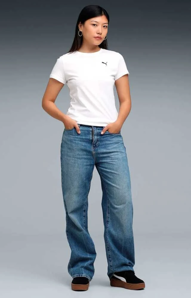 Puma Palaidinė Moterims Ess Tee Baltas 682374 02