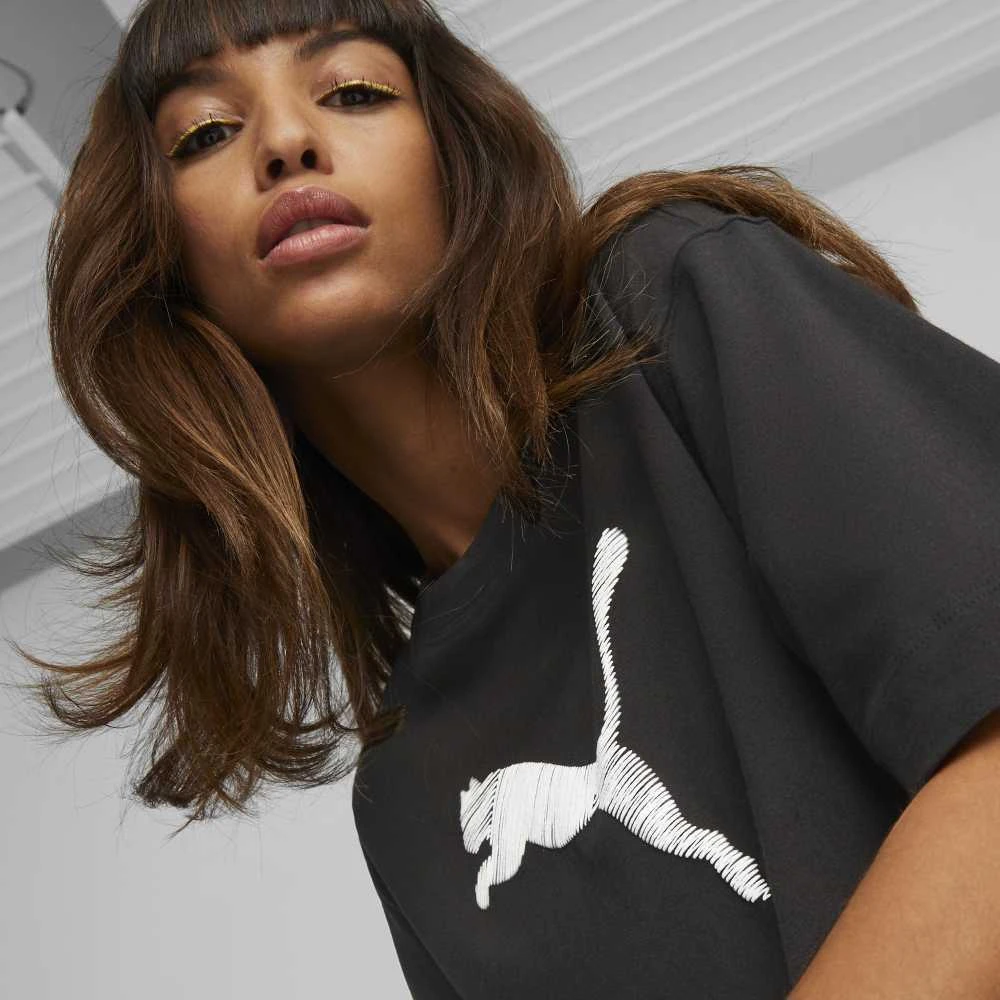 Puma Palaidinė Moterims Her Tee Juodas 673107 01