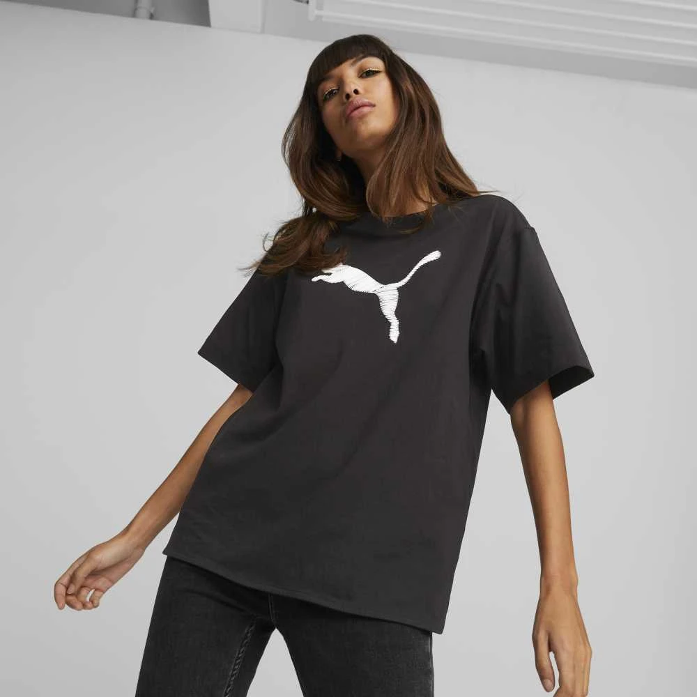Puma Palaidinė Moterims Her Tee Juodas 673107 01