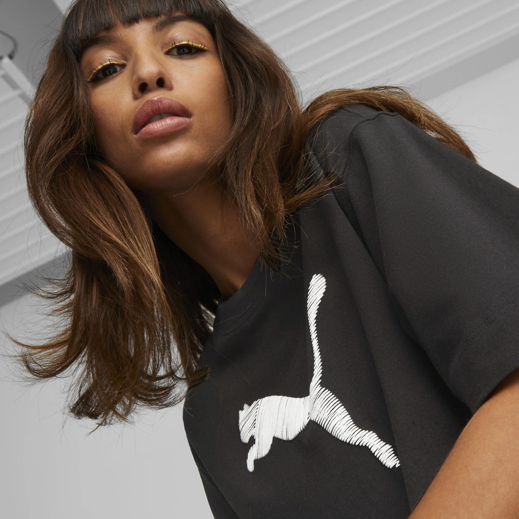 Puma Palaidinė Moterims Her Tee Juodas 673107 01