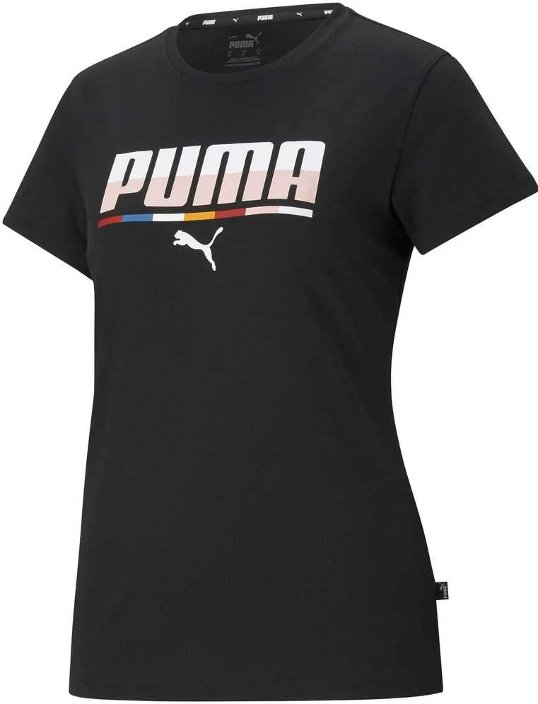 Puma Palaidinė Moterims Multicoloured Tee Juodas