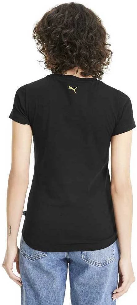 Puma Palaidinė Moterims Rebel Graphic Tee Juodas