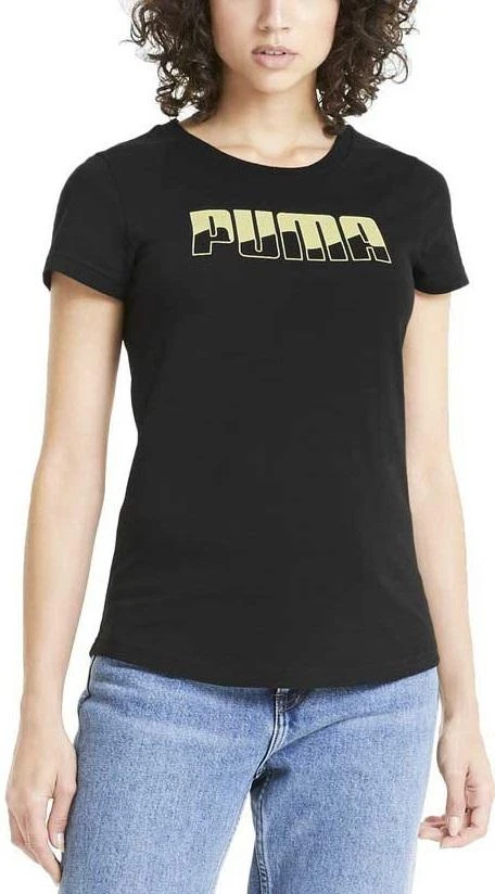Puma Palaidinė Moterims Rebel Graphic Tee Juodas
