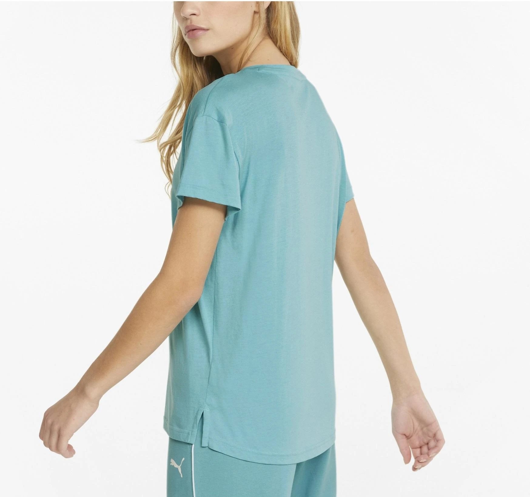 Puma Palaidinė Moterims Rtg Logo Tee Porcelain Mint 586454 61