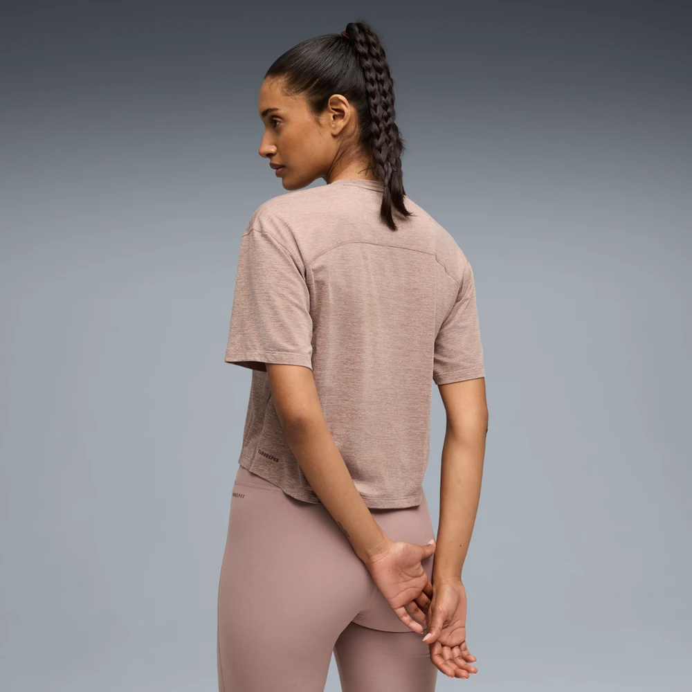 Puma Palaidinė Moterims W Cloudspun Relaxed Tee Sandstone Heather 527457 88
