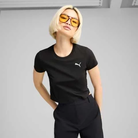 Puma Palaidinė Moterims Wardrobe Ess Baby Tee Juodas 629745 01