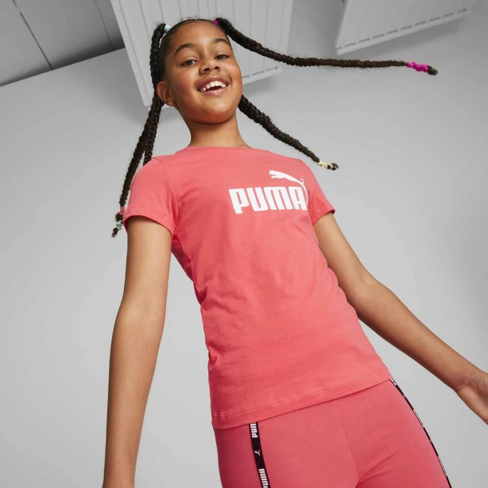 Puma Palaidinė Paaugliams Ess Logo Tee Coral 587029 58