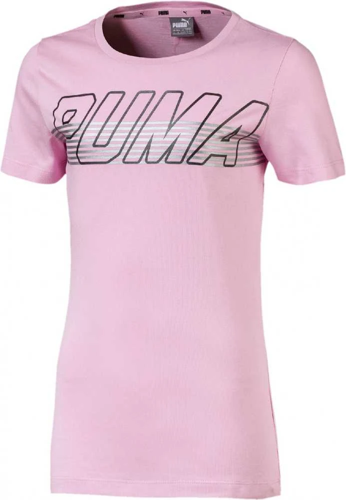 Puma Palidinė Paauglaims Alpha Logo Tee Pale Rožinė