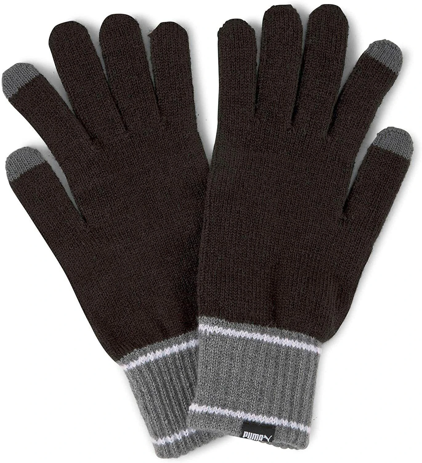 Puma Pirštinės Knit Gloves Juodas Pilkas 041772 01