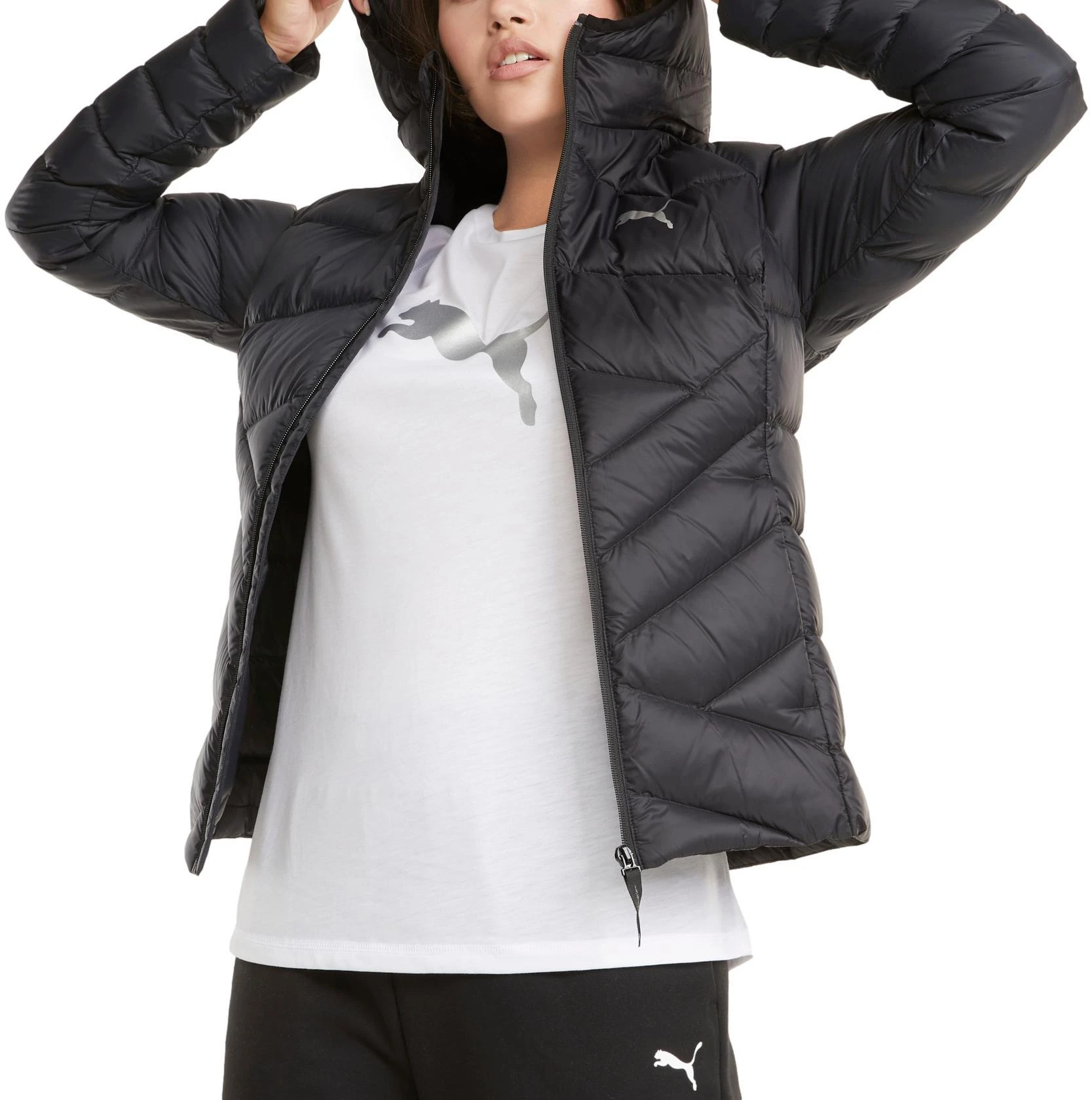 Puma Pūkinė Striukė Moterims Pwrwarm PackLite 600 Hd Juodas 587706 01
