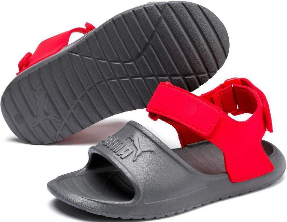 Puma Sandalai Vaikams Divecat V2 Injex Pilkas Raudona 369546 05