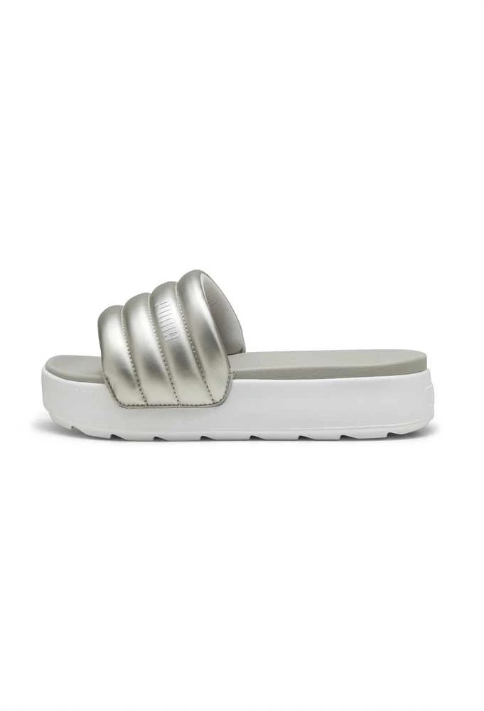Puma Šlepetės Moterims Karmen Slide Puffy Baltas Sidabrinis 395399 03
