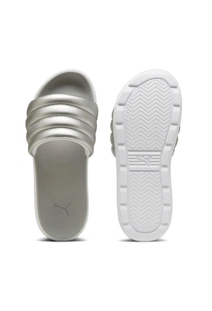 Puma Šlepetės Moterims Karmen Slide Puffy Baltas Sidabrinis 395399 03