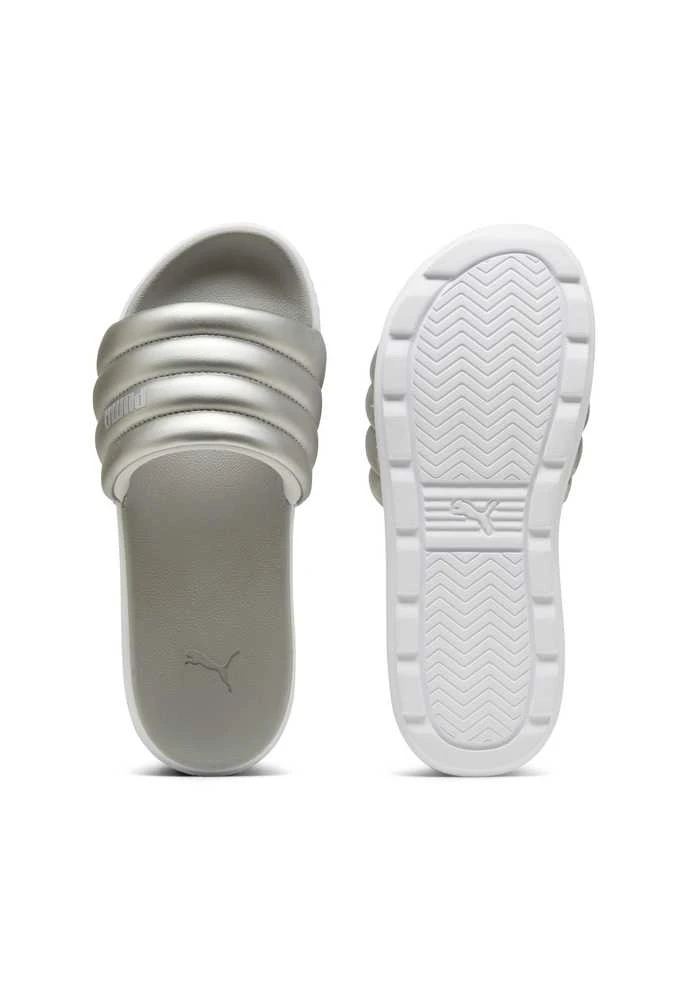 Puma Šlepetės Moterims Karmen Slide Puffy Baltas Sidabrinis 395399 03