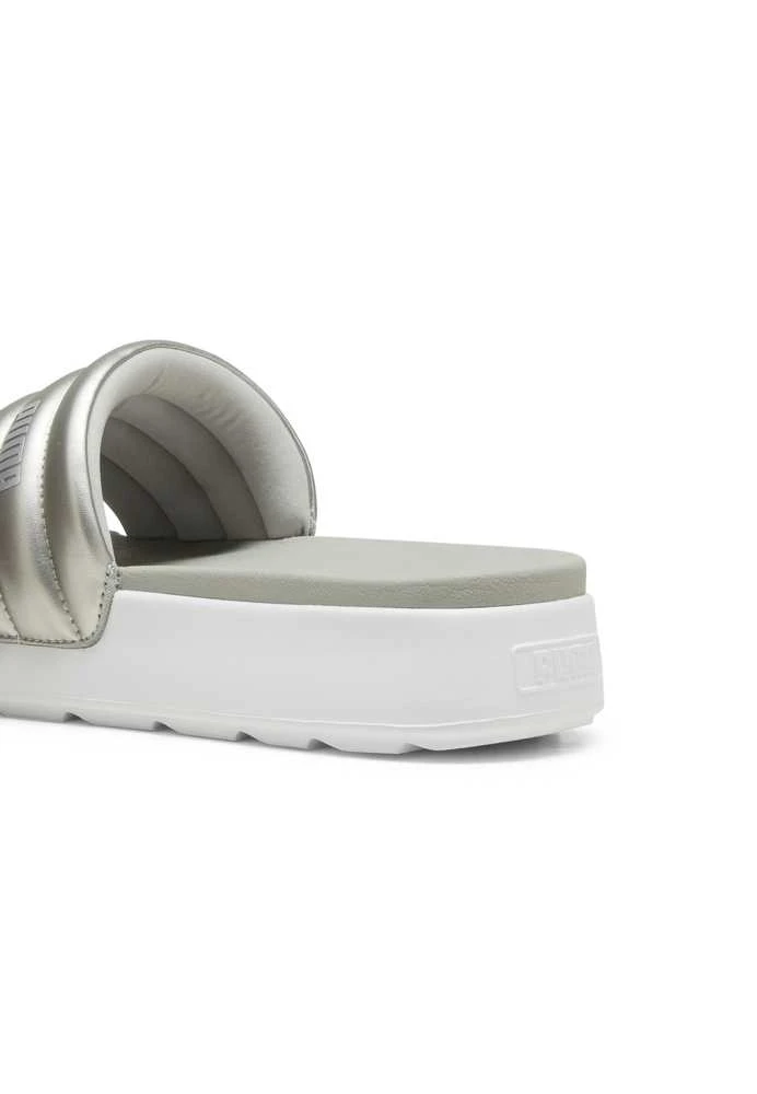 Puma Šlepetės Moterims Karmen Slide Puffy Baltas Sidabrinis 395399 03