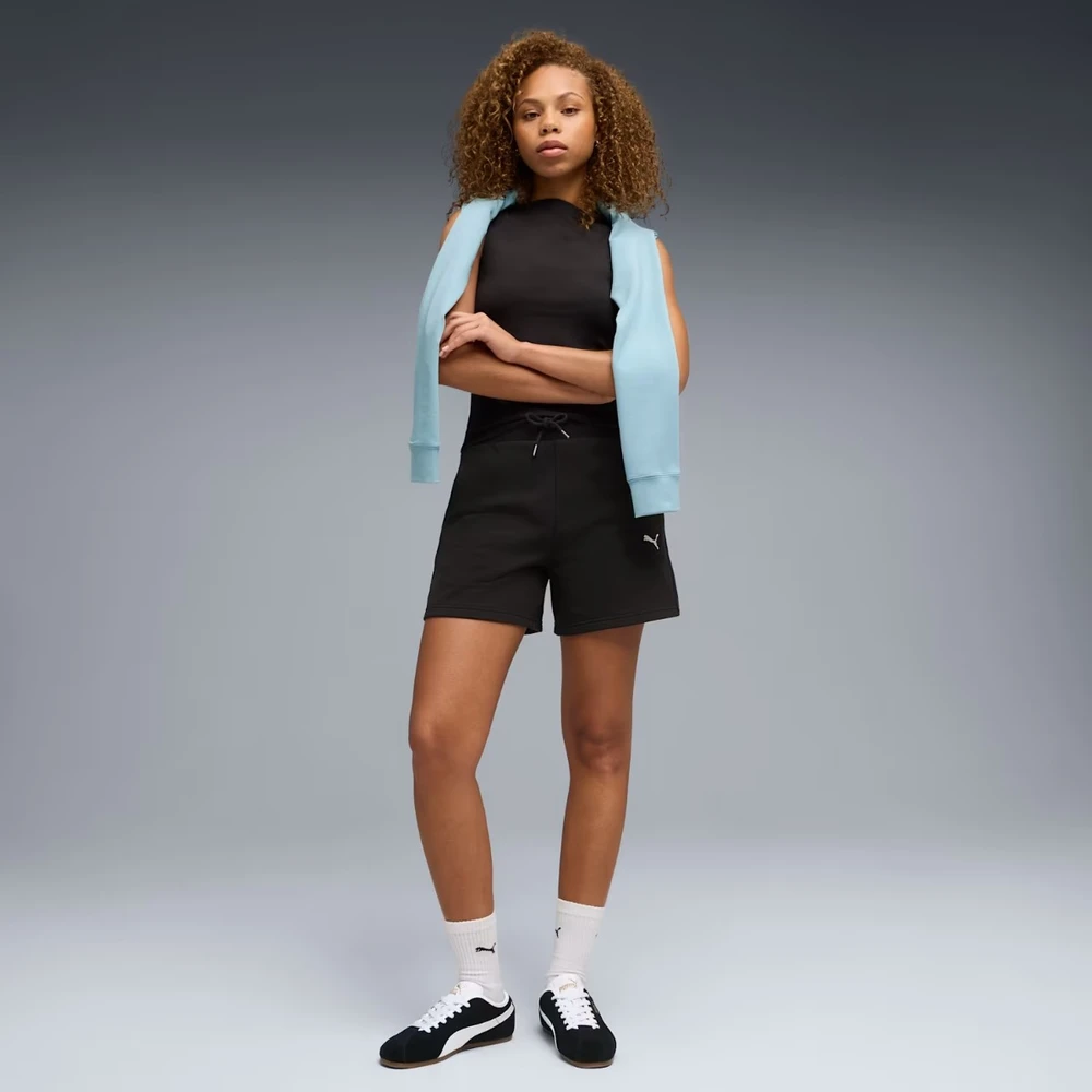 Puma Šortai Moterims Class High-Waist Shorts Juodas 691874 01