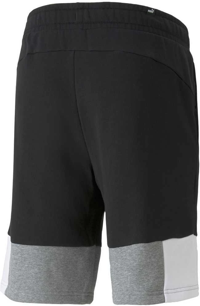 Puma Šortai Vyrams Ess+ Block Shorts Juodas Baltas Pilkas 847429 01
