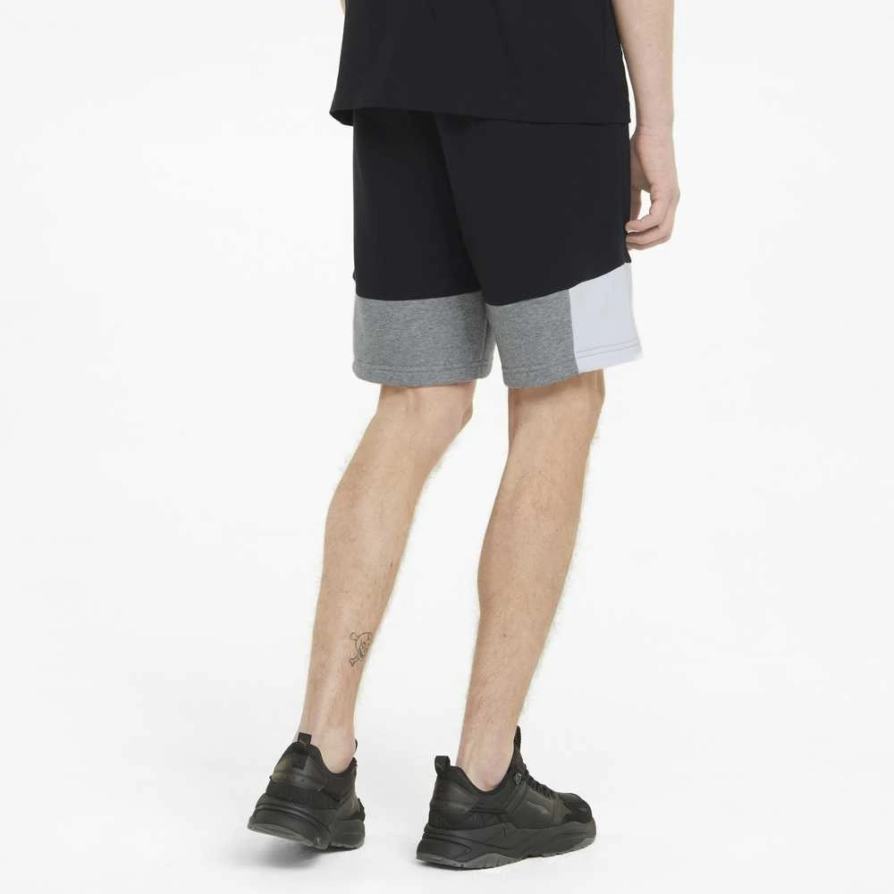 Puma Šortai Vyrams Ess+ Block Shorts Juodas Baltas Pilkas 847429 01