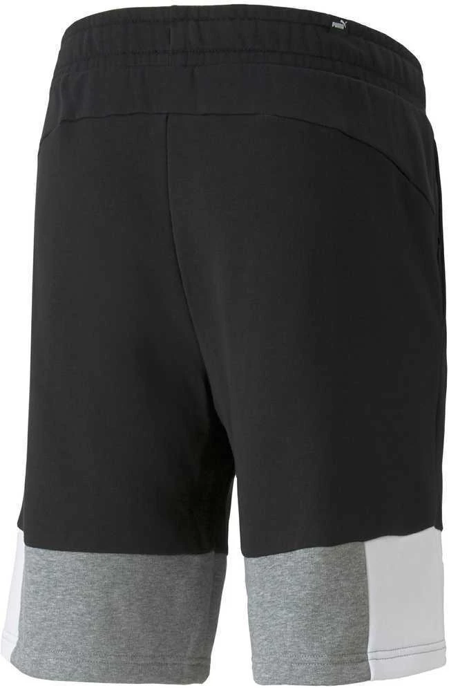 Puma Šortai Vyrams Ess+ Block Shorts Juodas Baltas Pilkas 847429 01