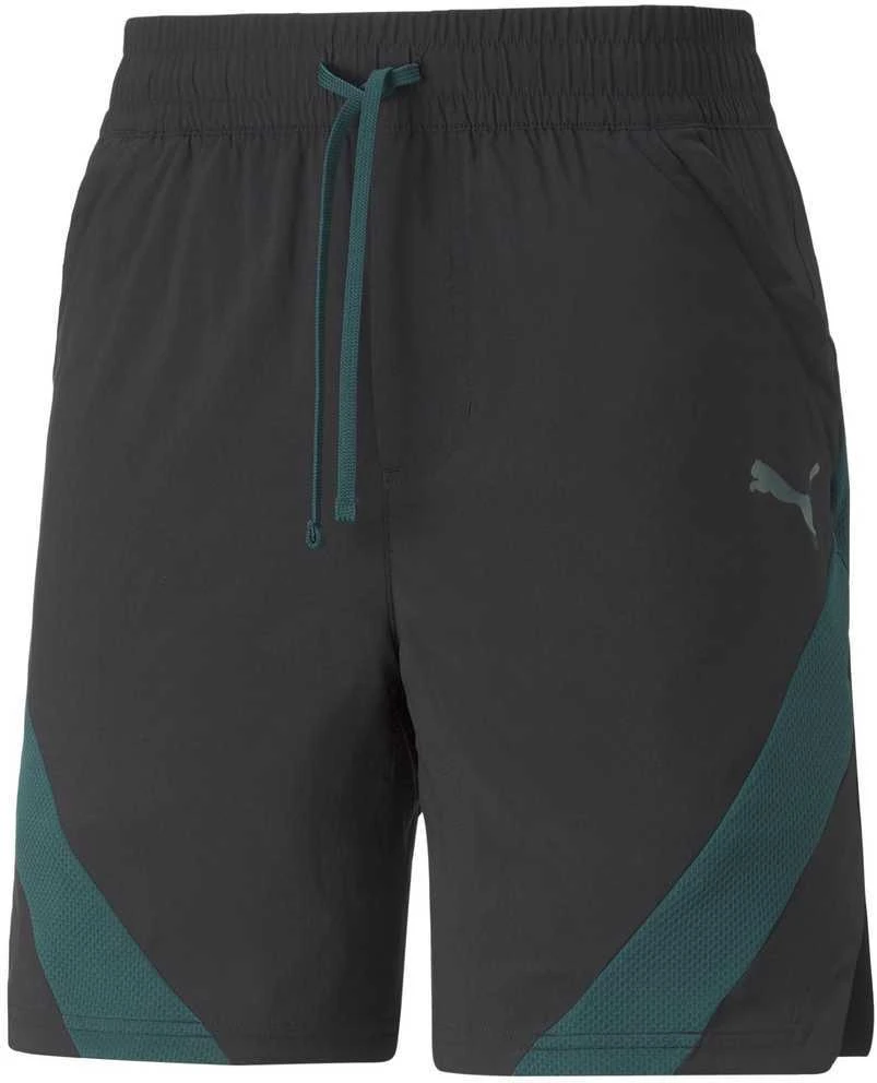 Puma Šortai Vyrams Train Fit Woven 7'' Short Juodas Žalias 522132 56