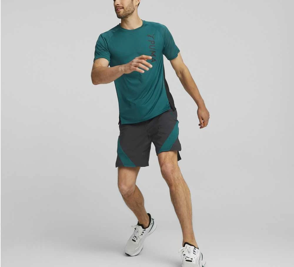 Puma Šortai Vyrams Train Fit Woven 7'' Short Juodas Žalias 522132 56