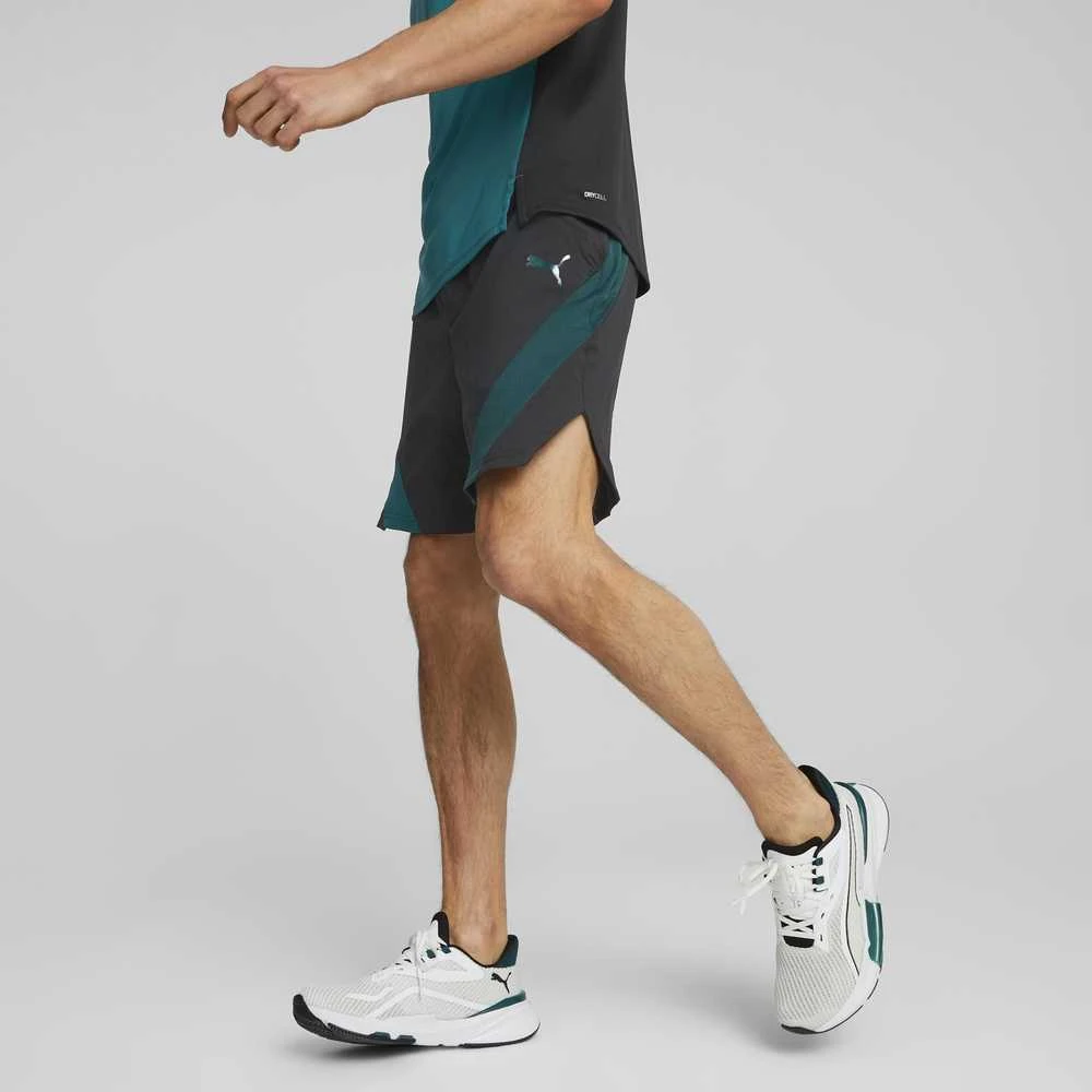Puma Šortai Vyrams Train Fit Woven 7'' Short Juodas Žalias 522132 56