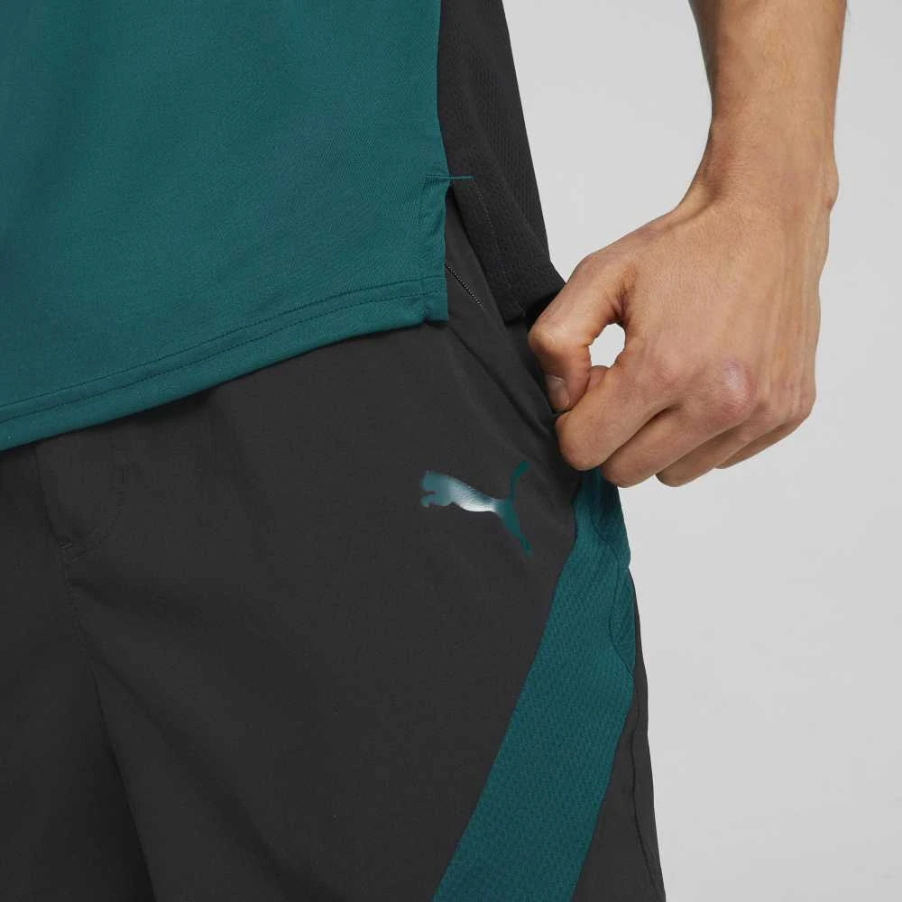 Puma Šortai Vyrams Train Fit Woven 7'' Short Juodas Žalias 522132 56