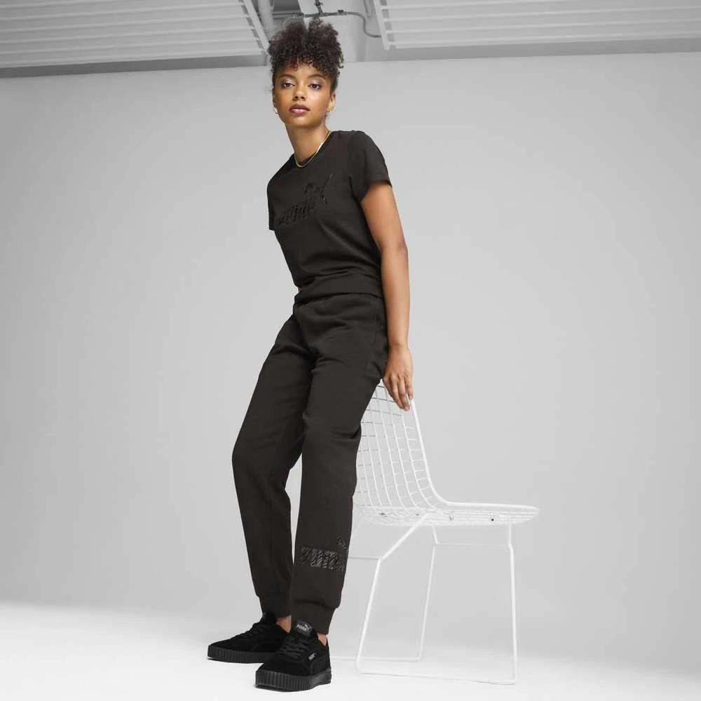 Puma Sportinės Kelnės Moterims Ess+ Animal Pants Fl Juodas 681496 01