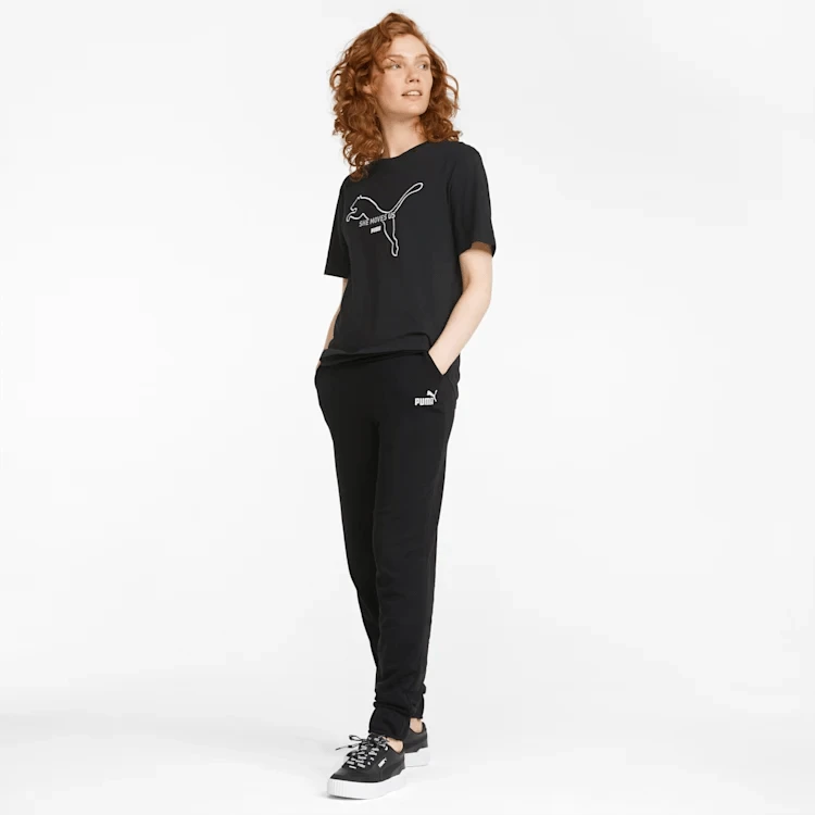 Puma Sportinės Kelnės Moterims Ess+ Embroidery Juodas 847093 01