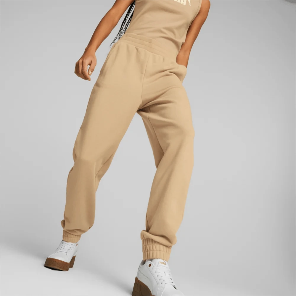 Puma Sportinės Kelnės Moterims Ess+ Embroidery Kreminis 847093 89