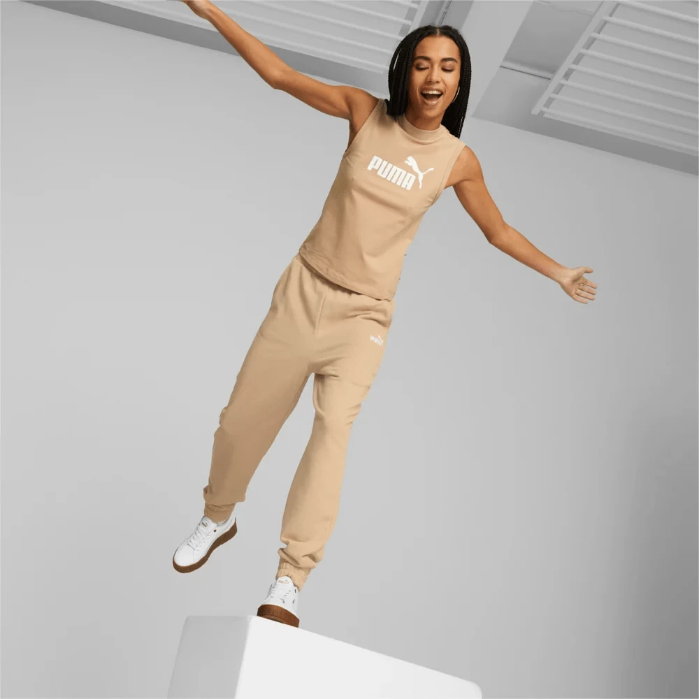 Puma Sportinės Kelnės Moterims Ess+ Embroidery Kreminis 847093 89