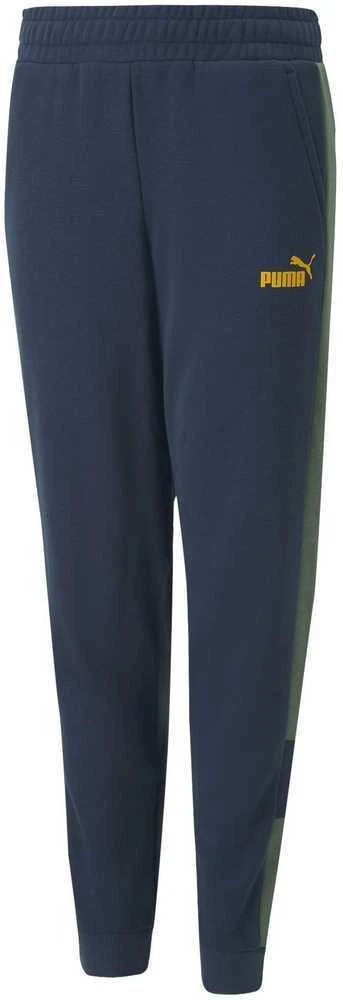Puma Sportinės Kelnės Paaugliams Ess Block Sweatpants Mėlyna Žalias 849083 73