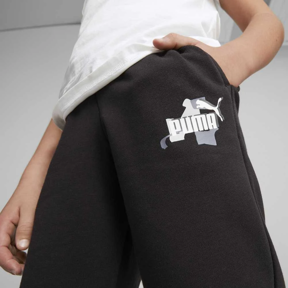 Puma Sportinės Kelnės Paaugliams Ess+Street Art Juodas 673273 01