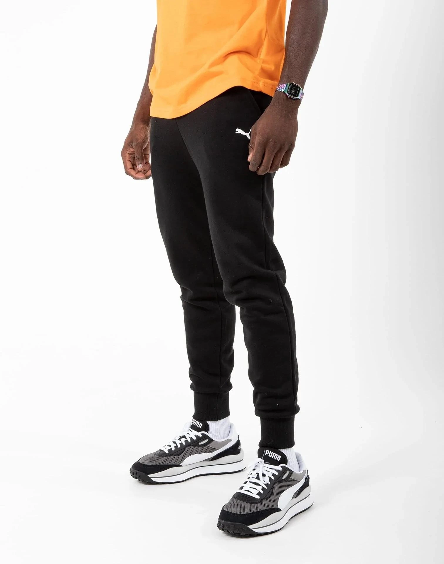Puma Sportinės Kelnės Vyrams Bmw Mms Ess Fleece Pants Juodas 536244 01