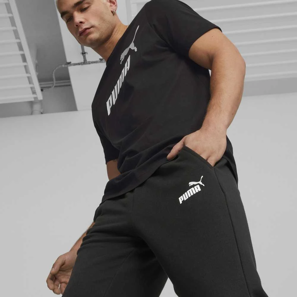 Puma Sportinės Kelnės Vyrams Ess+ 2 Col Logo Juodas 586768 61