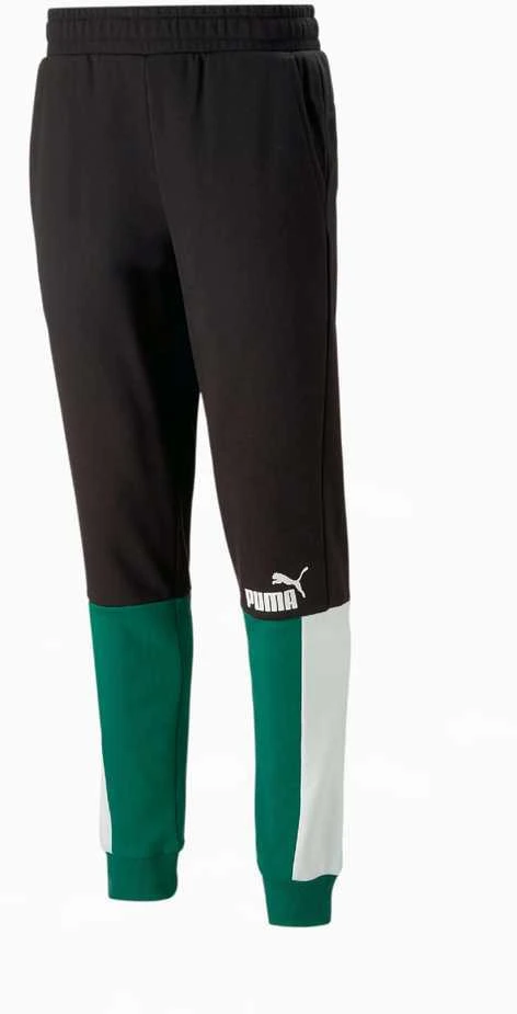 Puma Sportinės Kelnės Vyrams Ess+ Block Sweatpants Juodas Baltas Žalias 848007 37