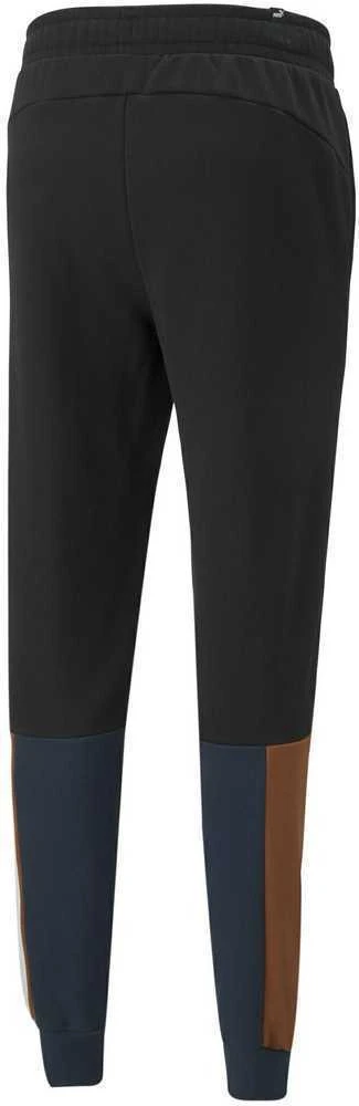 Puma Sportinės Kelnės Vyrams Ess+ Block Sweatpants Juodas Mėlyna Oranžinis 849037 71