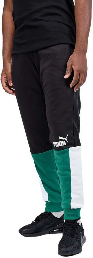 Puma Sportinės Kelnės Vyrams Ess+ Block Sweatpants Juodas Baltas Žalias 848007 37
