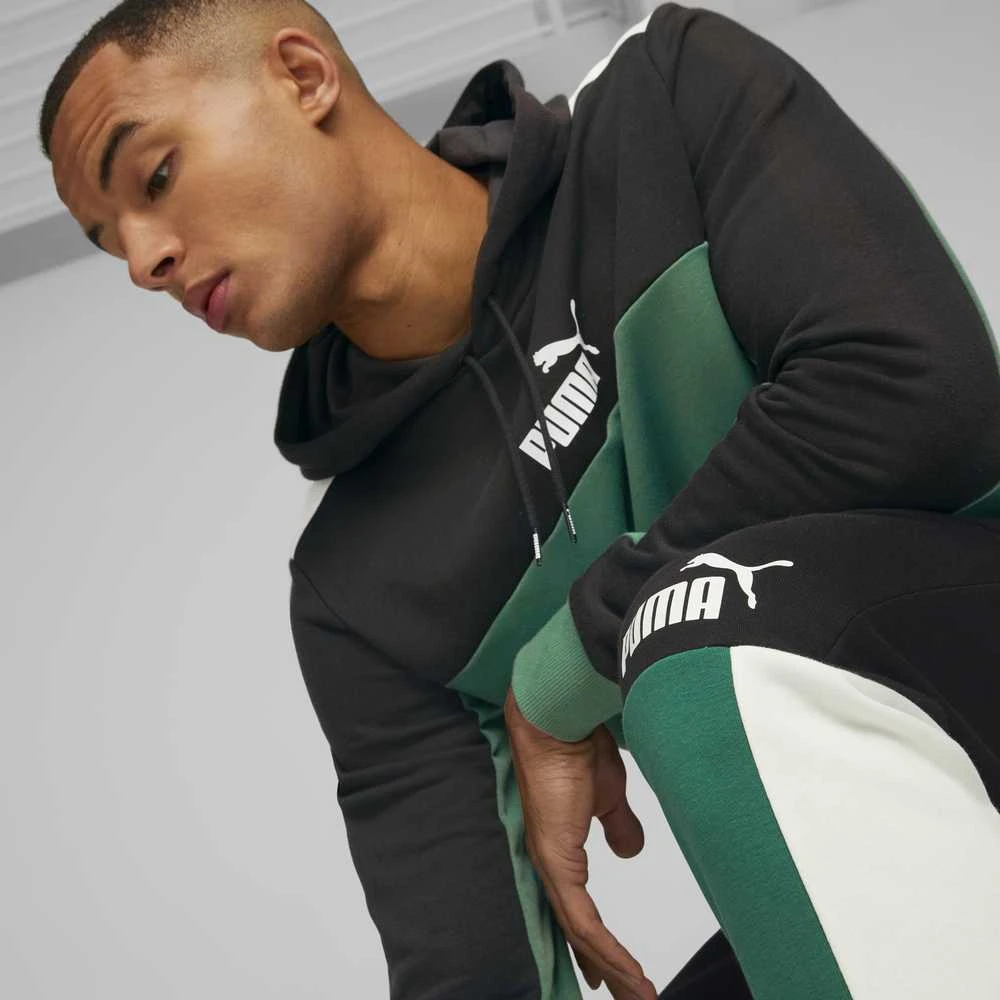 Puma Sportinės Kelnės Vyrams Ess+ Block Sweatpants Juodas Baltas Žalias 848007 37