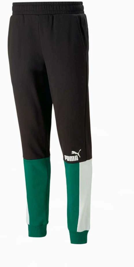 Puma Sportinės Kelnės Vyrams Ess+ Block Sweatpants Juodas Baltas Žalias 848007 37