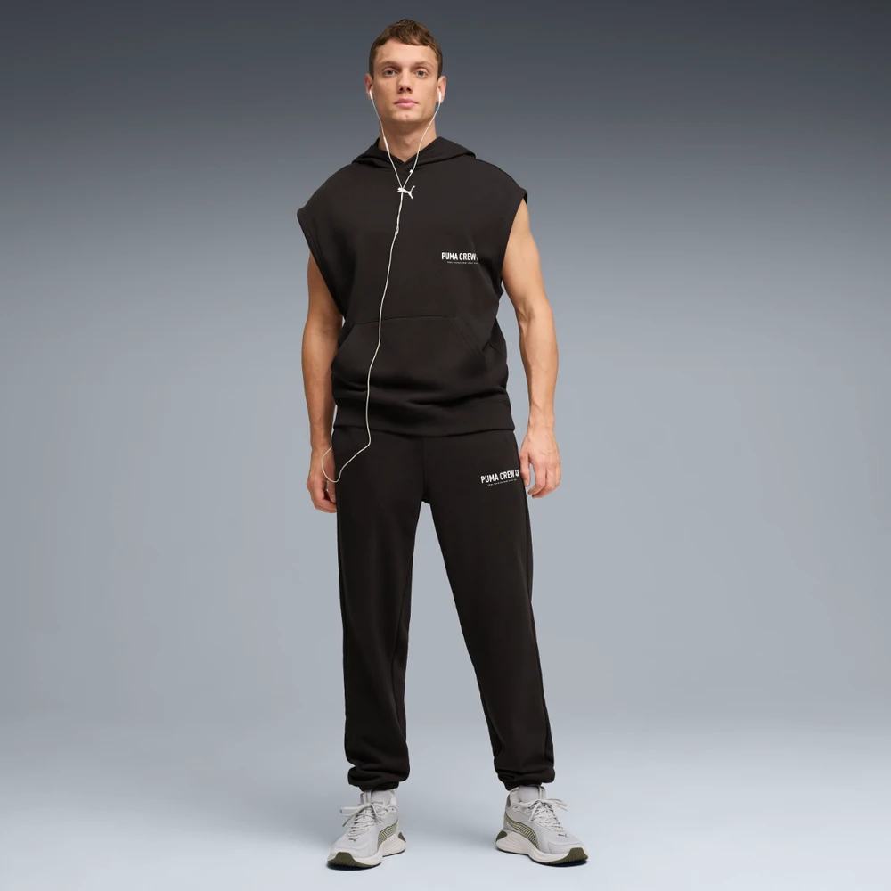 Puma Sportinės Kelnės Vyrams Graphics French Terry Jogger Juodas 528671 01
