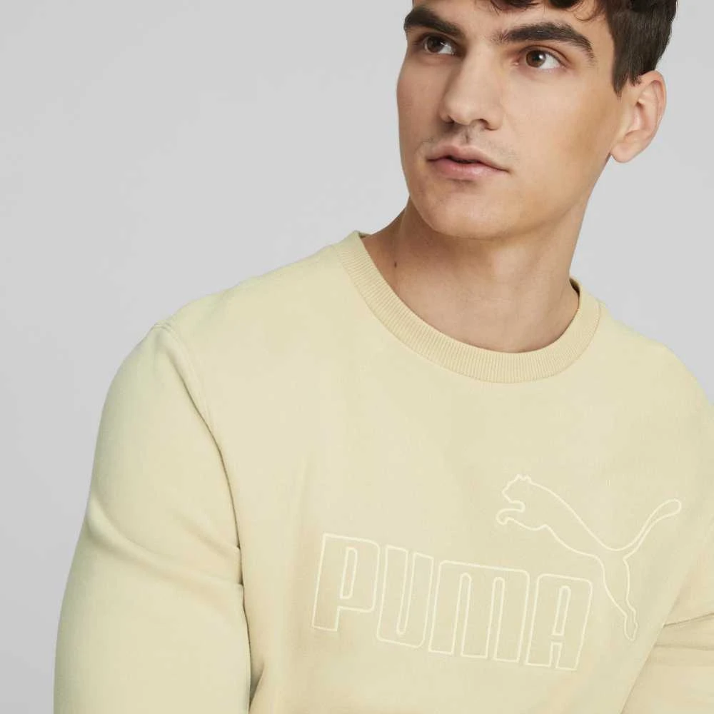 Puma Sportinis Džemperis Vyrams Ess Elevated Crew Kreminis 673386 88