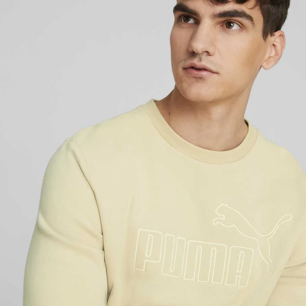 Puma Sportinis Džemperis Vyrams Ess Elevated Crew Kreminis 673386 88