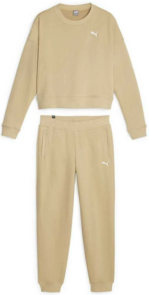 Puma Sportinis Kostiumas Moterims Loungewear Suit Kreminis 676089 84