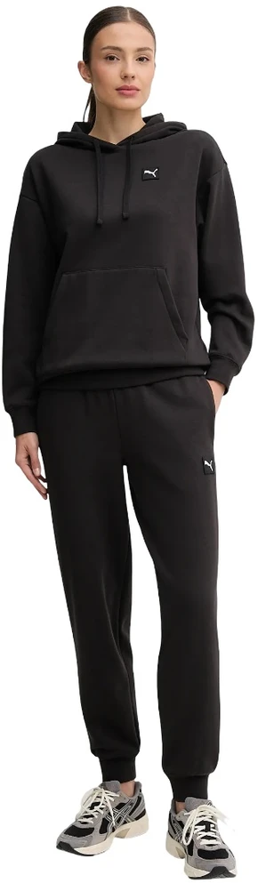 Puma Sportinis Kostiumas Moterims Loungewear Sweat Fl Juodas 689346 01